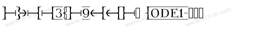 FREE3OF9TTF或 Code1字体转换